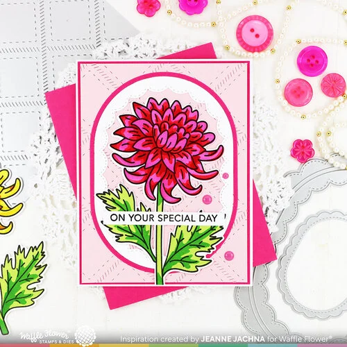 Waffle Flower Crafts - Craft Dies - Inside - Outside Scalloped Elongated Oval 2 Waffle Flower Crafts - Craft Dies - Inside - Outside Scalloped Elongated Oval