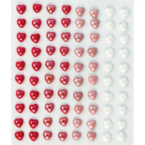 Craft Consortium - The Essential Embellishments - Adhesive Enamel Hearts 2 Craft Consortium - The Essential Embellishments - Adhesive Enamel Hearts