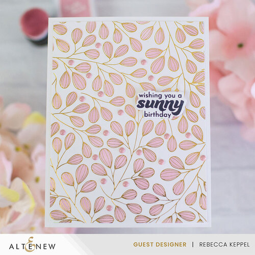 Altenew - Press Plates - Modern Leaf Background