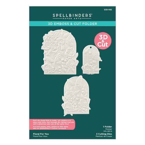 Spellbinders - Cut and Emboss Folder - Floral For You 3 Spellbinders - Cut and Emboss Folder - Floral For You