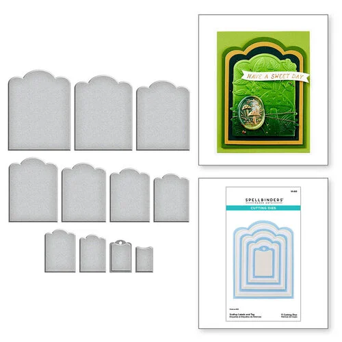 Spellbinders - Etched Dies - Scallop Labels and Tag 1 Spellbinders - Etched Dies - Scallop Labels and Tag