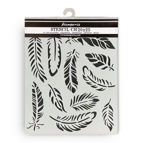 Stamperia - Lavender Collection - Stencils - Feathers 2 Stamperia - Lavender Collection - Stencils - Feathers