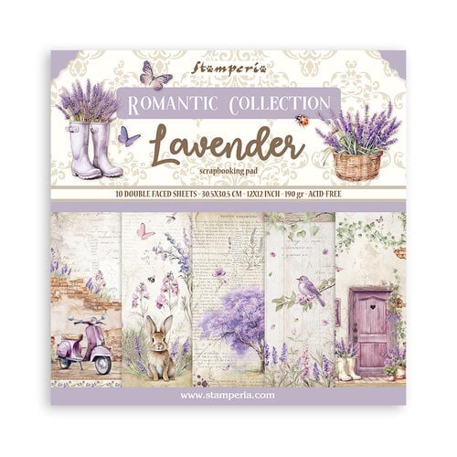 Stamperia - Lavender Collection - 12 x 12 Paper Pad