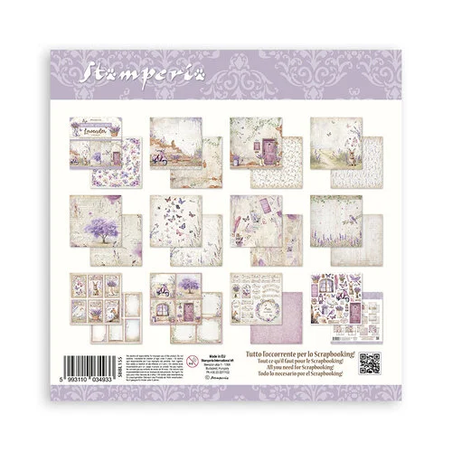 Stamperia - Lavender Collection - 12 x 12 Paper Pad