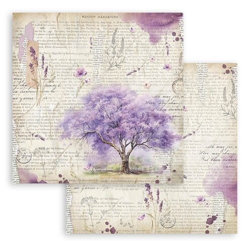 Stamperia - Lavender Collection - 12 x 12 Paper Pad