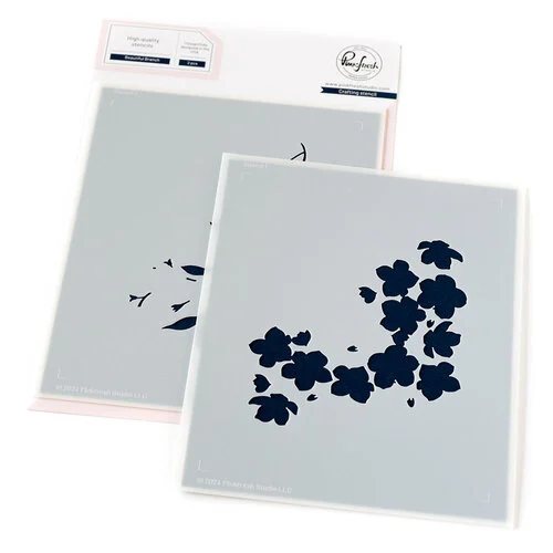 Pinkfresh Studio - Happiness Collection - Layering Stencils - Beautiful Branch
