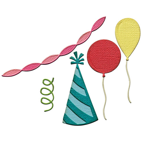 Sizzix - Tim Holtz - Sidekick Collection - Thinlits and Embossing Folder Set - Celebrate 2 Sizzix - Tim Holtz - Sidekick Collection - Thinlits and Embossing Folder Set - Celebrate