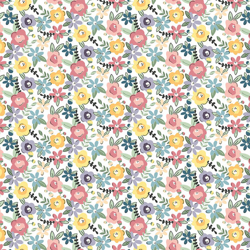 Echo Park - New Day Collection - 12 x 12 Double Sided Paper - Full Bloom 2 Echo Park - New Day Collection - 12 x 12 Double Sided Paper - Full Bloom