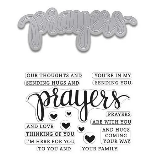 Hero Arts - Die and Clear Photopolymer Stamp Set - Prayers 1 Hero Arts - Die and Clear Photopolymer Stamp Set - Prayers
