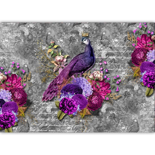 Dress My Craft - Transfer Me - Queen Peacock