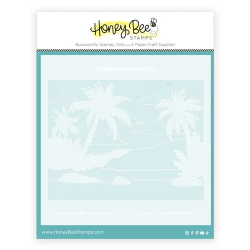 Honey Bee Stamps - Sunkissed Summer Collection - Stencils - Palm Beach