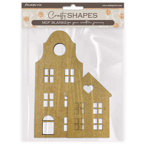 Stamperia - MDF Supports - Houses 3 Stamperia - MDF Supports - Houses