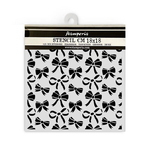 Stamperia - Classic Christmas Collection - Stencils - Ribbons Pattern 2 Stamperia - Classic Christmas Collection - Stencils - Ribbons Pattern