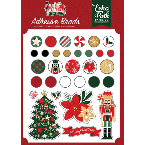 Echo Park - Nutcracker Christmas Collection - Adhesive Brads