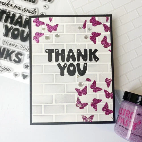 Scrapbook.com - Clear Photopolymer Stamp Set - Thanks Friend 5 Scrapbook.com - Clear Photopolymer Stamp Set - Thanks Friend