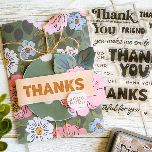 Scrapbook.com - Clear Photopolymer Stamp Set - Thanks Friend 9 Scrapbook.com - Clear Photopolymer Stamp Set - Thanks Friend