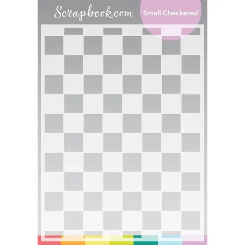 Scrapbook.com - Stencils - Small Checkered - 6x8 1 Scrapbook.com - Stencils - Small Checkered - 6x8