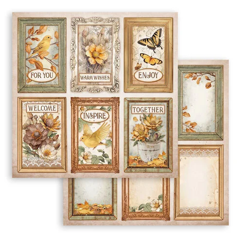 Stamperia - Golden Harmony Collection - 12 x 12 Paper Pad 9 Stamperia - Golden Harmony Collection - 12 x 12 Paper Pad