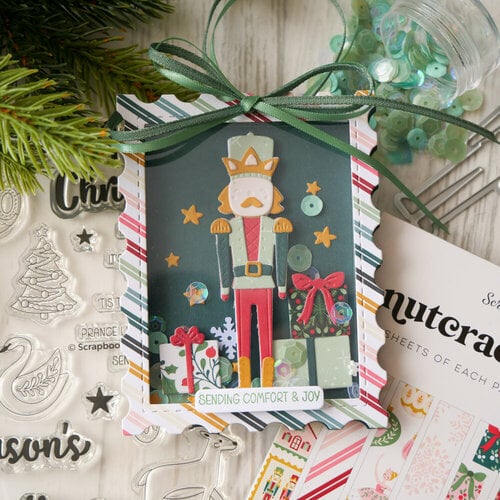 Scrapbook.com - Nutcracker - Patterned Cardstock Paper Pad - Double Sided - A2 - 4.25 x 5.5 - 40 Sheets 11 Scrapbook.com - Nutcracker - Patterned Cardstock Paper Pad - Double Sided - A2 - 4.25 x 5.5 - 40 Sheets
