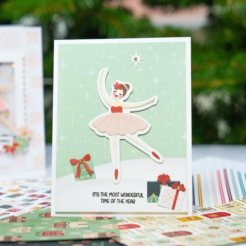 Scrapbook.com - Nutcracker - Patterned Cardstock Paper Pad - Double Sided - A2 - 4.25 x 5.5 - 40 Sheets 14 Scrapbook.com - Nutcracker - Patterned Cardstock Paper Pad - Double Sided - A2 - 4.25 x 5.5 - 40 Sheets