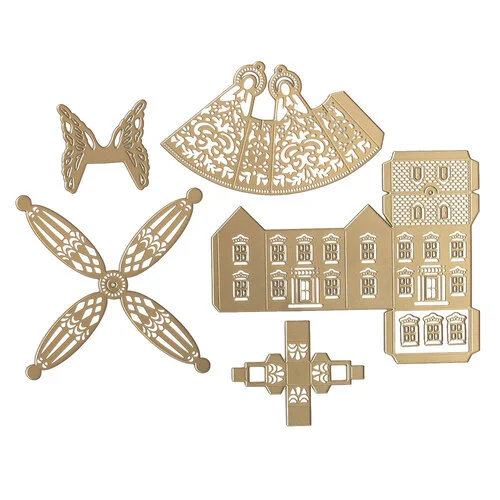 Anna Griffin - Dies - Happy Christmas Ornament