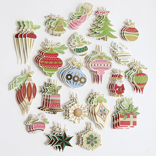 Anna Griffin - Stickers - Baubles and Branches