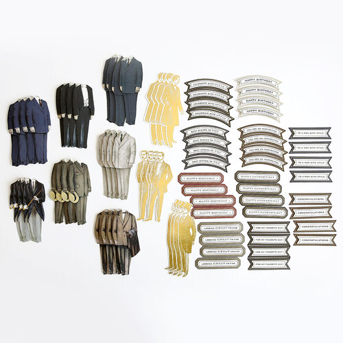 Anna Griffin - Embellishments - Suits and Sentiments