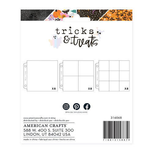 Paige Evans - Tricks And Treats Collection - 4 x 4 Page Refills
