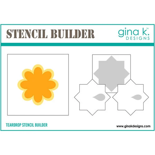 Gina K Designs - Builder Stencils - Teardrop
