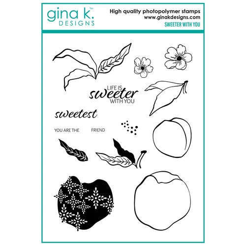 Gina K Designs - Clear Photopolymer Stamps - Sweeter With You 1 Gina K Designs - Clear Photopolymer Stamps - Sweeter With You