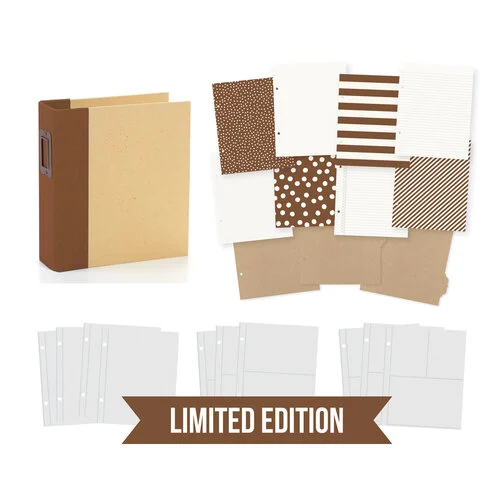 Simple Stories - SNAP Studio Collection - Binder - Brown 2 Simple Stories - SNAP Studio Collection - Binder - Brown
