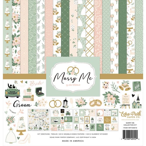 Echo Park - Marry Me Collection - 12 x 12 Collection Kit 1 Echo Park - Marry Me Collection - 12 x 12 Collection Kit
