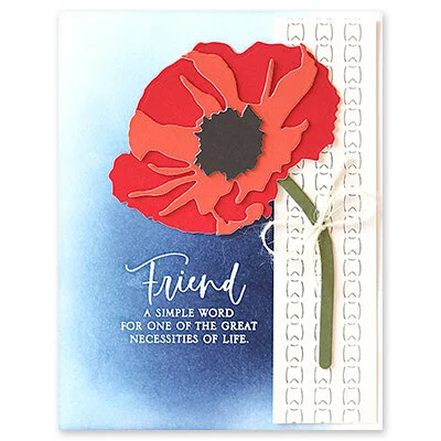 Penny Black - Blooming Collection - Clear Photopolymer Stamps - Thoughts And Prayers
