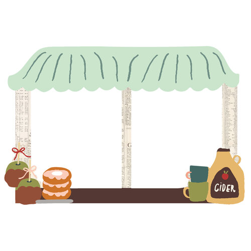Simple Stories - Cider & Donuts Collection - Chipboard Frames