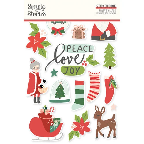 Simple Stories - Santas Village Collection - Sticker Book