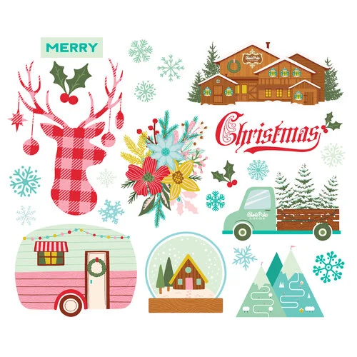 Simple Stories - Snow Pine Lodge Collection - Ephemera - Big Bits