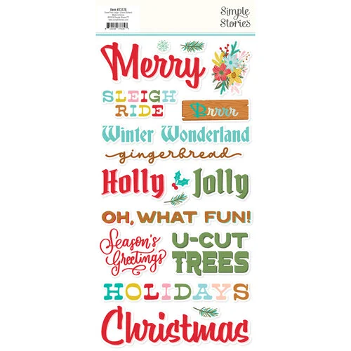 Simple Stories - Snow Pine Lodge Collection - Foam Stickers