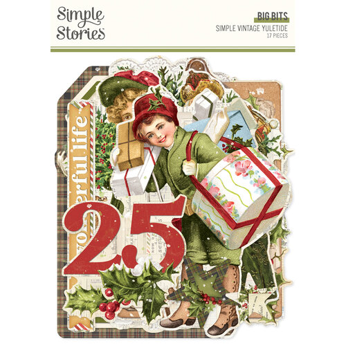 Simple Stories - Simple Vintage Yuletide Collection - Ephemera - Big Bits