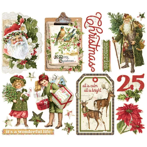 Simple Stories - Simple Vintage Yuletide Collection - Ephemera - Big Bits