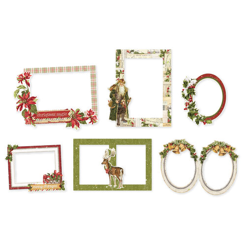 Simple Stories - Simple Vintage Yuletide Collection - Chipboard Frames 2 Simple Stories - Simple Vintage Yuletide Collection - Chipboard Frames