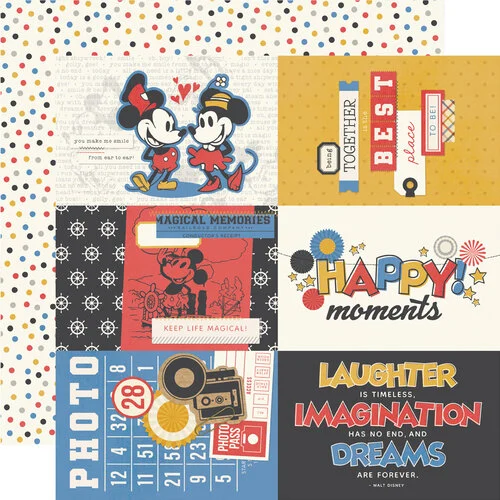 Simple Stories - Say Cheese Classic Mouse Collection - 12 x 12 Double Sided Paper - 4 x 6 Elements 1 Simple Stories - Say Cheese Classic Mouse Collection - 12 x 12 Double Sided Paper - 4 x 6 Elements