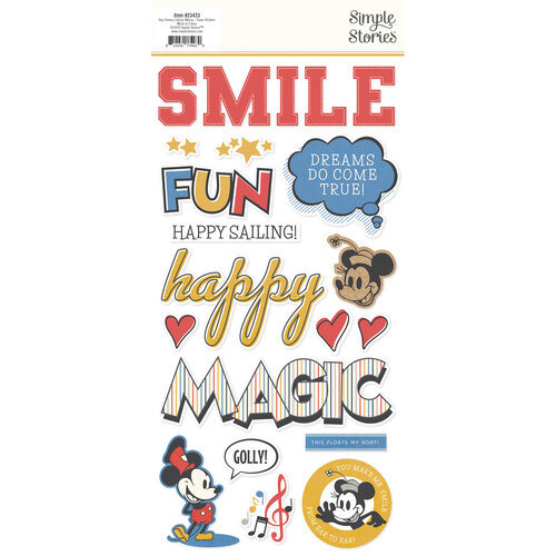 Simple Stories - Say Cheese Classic Mouse Collection - Foam Stickers