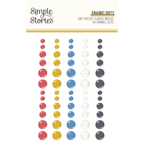 Simple Stories - Say Cheese Classic Mouse Collection - Enamel Dots 1 Simple Stories - Say Cheese Classic Mouse Collection - Enamel Dots
