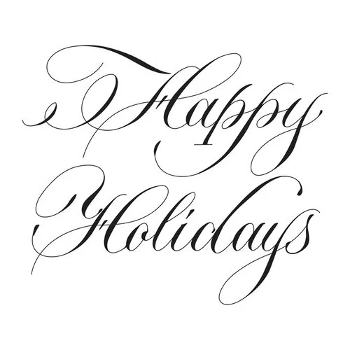 Spellbinders - BetterPress Collection - Press Plates - Copperplate - Happy Holidays