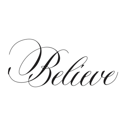 Spellbinders - BetterPress Collection - Press Plates - Copperplate - Believe