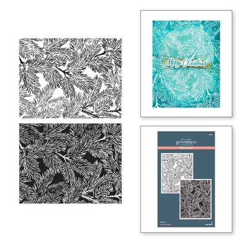 Spellbinders - BetterPress Collection - Press Plates - Night and Day Pines 1 Spellbinders - BetterPress Collection - Press Plates - Night and Day Pines