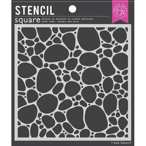 Hero Arts - Stencils - Pebbles And Stones 1 Hero Arts - Stencils - Pebbles And Stones