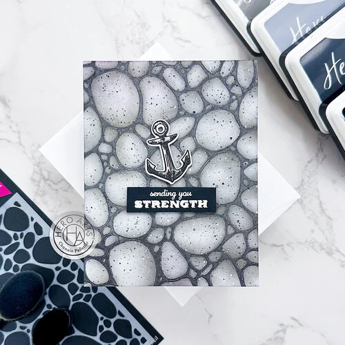 Hero Arts - Stencils - Pebbles And Stones 3 Hero Arts - Stencils - Pebbles And Stones