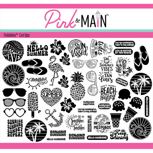 Pink and Main - Cheerfoil Collection - Foilable Cut Ups - Summer Fun