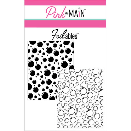 Pink and Main - Cheerfoil Collection - Foilable Panels - Bubbles 1 Pink and Main - Cheerfoil Collection - Foilable Panels - Bubbles
